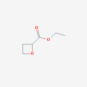 Ethyl oxetane-2-carboxylate chemical structure (CAS 28418-00-0)