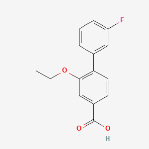 2-Ethoxy-3'-fluoro-[1,1'-biphenyl]-4-carboxylic acid chemical structure (CAS 2842017-48-3)