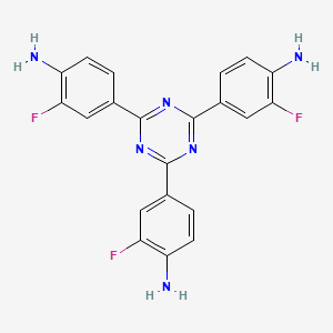 4,4',4''-(1,3,5-Triazine-2,4,6-triyl)tris(2-fluoroaniline) chemical structure (CAS 2842046-40-4)