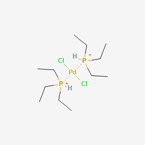Dichloro bis(triethylphosphine) palladium(II) chemical structure (CAS 28425-04-9)
