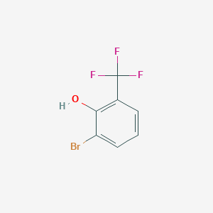 2-Bromo-6-(trifluoromethyl)phenol chemical structure (CAS 2844-05-5)