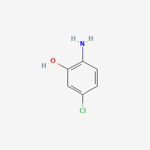 2-Amino-5-chlorophenol chemical structure (CAS 28443-50-7)