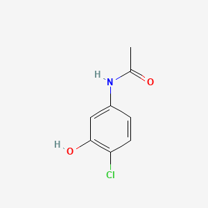 N-(4-Chloro-3-hydroxyphenyl)acetamide chemical structure (CAS 28443-52-9)