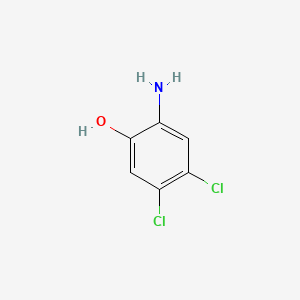 2-Amino-4,5-dichlorophenol chemical structure (CAS 28443-57-4)