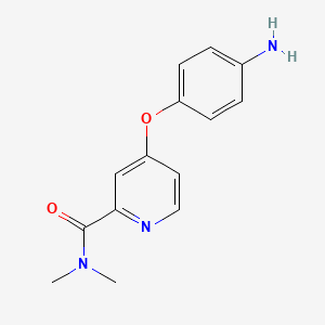 4-(4-Aminophenoxy)-N,N-dimethylpyridine-2-carboxamide chemical structure (CAS 284462-86-8)