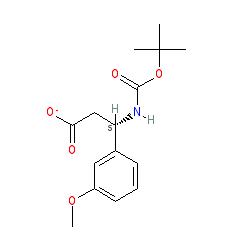 3-((tert-Butoxycarbonyl)amino)-3-(3-methoxyphenyl)propanoic acid chemical structure (CAS 284493-53-4)