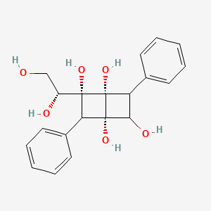 (1R,2R,4S)-2-((R)-1,2-Dihydroxyethyl)-3,6-diphenylbicyclo[2.2.0]hexane-1,2,4,5-tetraol chemical structure (CAS 2845120-26-3)