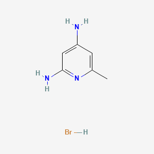 6-Methylpyridine-2,4-diamine hydrobromide chemical structure (CAS 2845126-48-7)