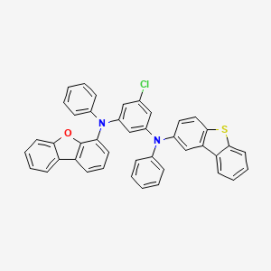 5-Chloro-N1-(dibenzo[b,d]furan-4-yl)-N3-(dibenzo[b,d]thiophen-2-yl)-N1,N3-diphenylbenzene-1,3-diamine chemical structure (CAS 2845127-75-3)
