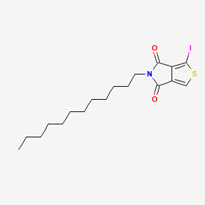 5-Dodecyl-1-iodo-4H-thieno[3,4-c]pyrrole-4,6(5H)-dione chemical structure (CAS 2845127-90-2)