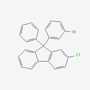 9-(3-Bromophenyl)-2-chloro-9-phenyl-9H-fluorene chemical structure (CAS 2845127-97-9)