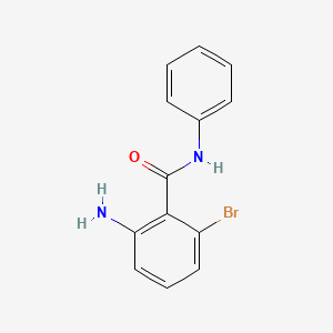 2-Amino-6-bromo-N-phenylbenzamide chemical structure (CAS 2845128-73-4)