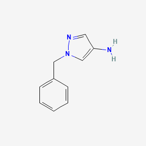 1-Benzyl-1H-pyrazol-4-amine chemical structure (CAS 28466-62-8)