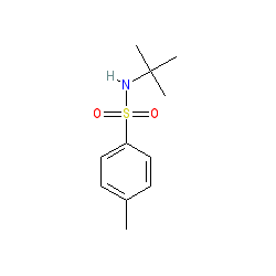N-(tert-Butyl)-4-methylbenzenesulfonamide chemical structure (CAS 2849-81-2)
