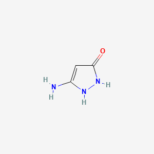5-Amino-1H-pyrazol-3(2H)-one chemical structure (CAS 28491-52-3)