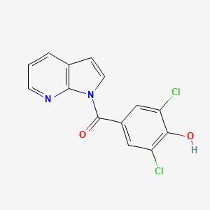 URAT1 inhibitor 3 chemical structure (CAS 2850331-30-3)