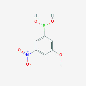 (3-Methoxy-5-nitrophenyl)boronic acid chemical structure (CAS 2851877-07-9)