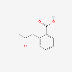 2-(2-Oxopropyl)benzoic acid chemical structure (CAS 2852-91-7)