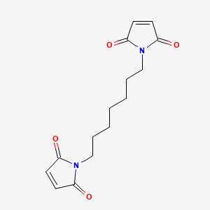 1,1'-(Heptane-1,7-diyl)bis(1H-pyrrole-2,5-dione) chemical structure (CAS 28537-72-6)