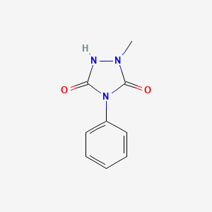 1-Methyl-4-phenyl-1,2,4-triazolidine-3,5-dione chemical structure (CAS 28538-67-2)