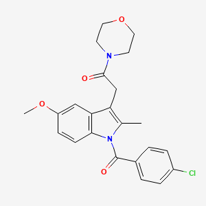 2-(1-(4-Chlorobenzoyl)-5-methoxy-2-methyl-1H-indol-3-yl)-1-morpholinoethanone chemical structure (CAS 2854-32-2)