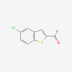 5-Chlorobenzo[b]thiophene-2-carbaldehyde chemical structure (CAS 28540-51-4)