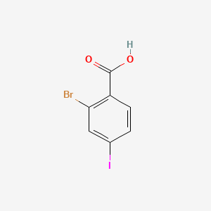 2-Bromo-4-iodobenzoic acid chemical structure (CAS 28547-29-7)