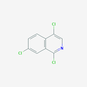 1,4,7-Trichloroisoquinoline chemical structure (CAS 285570-21-0)