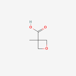 3-Methyloxetane-3-carboxylic acid chemical structure (CAS 28562-68-7)