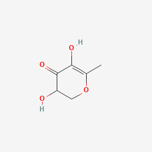 3,5-Dihydroxy-6-methyl-2H-pyran-4(3H)-one chemical structure (CAS 28564-83-2)