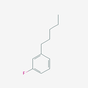 1-Fluoro-3-pentylbenzene chemical structure (CAS 28593-13-7)