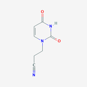 3-(2,4-Dioxo-3,4-dihydropyrimidin-1(2H)-yl)propanenitrile chemical structure (CAS 2864-27-9)