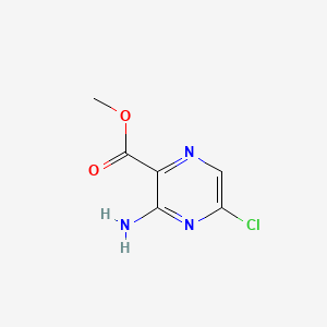 Methyl 3-amino-5-chloropyrazine-2-carboxylate chemical structure (CAS 28643-16-5)