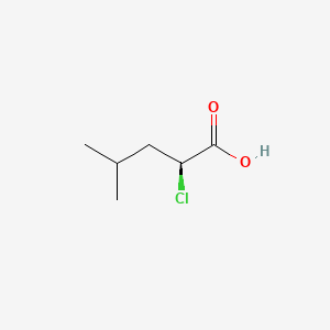 (S)-2-Chloro-4-methylpentanoic acid chemical structure (CAS 28659-81-6)