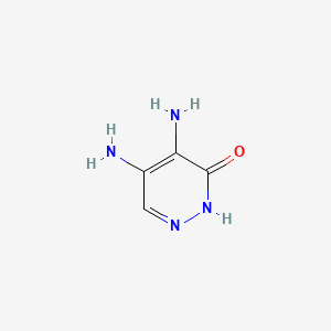 4,5-Diaminopyridazin-3(2H)-one chemical structure (CAS 28682-73-7)