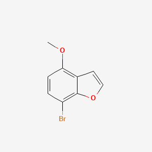 7-Bromo-4-methoxybenzofuran chemical structure (CAS 286836-01-9)
