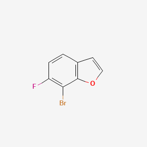 7-Bromo-6-fluorobenzofuran chemical structure (CAS 286836-05-3)