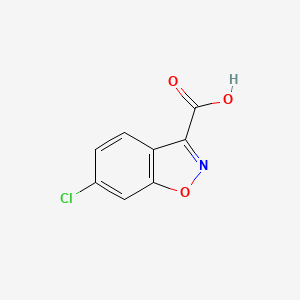 6-Chlorobenzo[d]isoxazole-3-carboxylic acid chemical structure (CAS 28691-49-8)