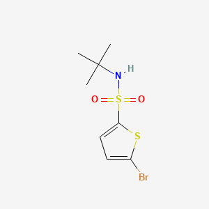 N-tert-Butyl 5-bromo-2-thiophenesulfonamide chemical structure (CAS 286932-39-6)