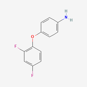 4-(2,4-Difluorophenoxy)aniline chemical structure (CAS 286932-63-6)