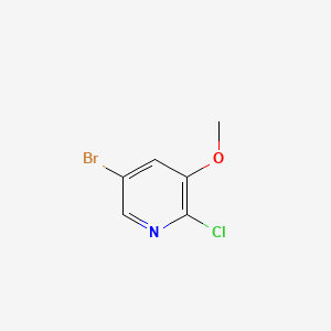 5-Bromo-2-chloro-3-methoxypyridine chemical structure (CAS 286947-03-3)