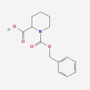 N-Cbz-2-Piperidinecarboxylic acid chemical structure (CAS 28697-07-6)