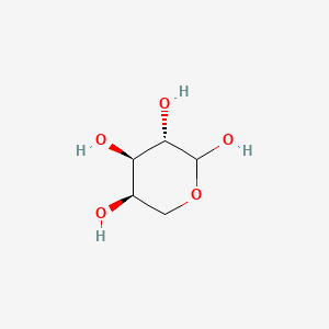 (3S,4R,5R)-Tetrahydro-2H-pyran-2,3,4,5-tetraol chemical structure (CAS 28697-53-2)