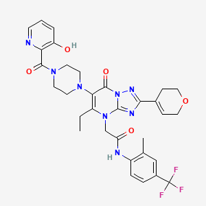 Werner syndrome RecQ helicase-IN-4 chemical structure (CAS 2869954-53-8)