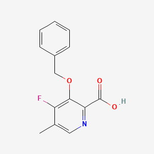 3-(Benzyloxy)-4-fluoro-5-methylpicolinic acid chemical structure (CAS 2869955-57-5)