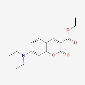 Ethyl 7-(diethylamino)-2-oxo-2H-chromene-3-carboxylate chemical structure (CAS 28705-46-6)