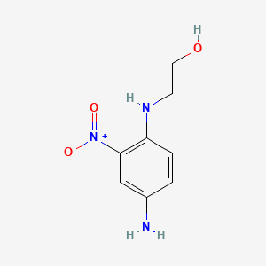 2-((4-Amino-2-nitrophenyl)amino)ethanol chemical structure (CAS 2871-01-4)