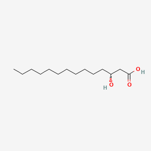 (R)-3-Hydroxytetradecanoic acid chemical structure (CAS 28715-21-1)