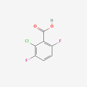 2-Chloro-3,6-difluorobenzoic acid chemical structure (CAS 287172-74-1)