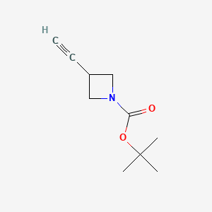 tert-Butyl 3-ethynylazetidine-1-carboxylate chemical structure (CAS 287193-01-5)
